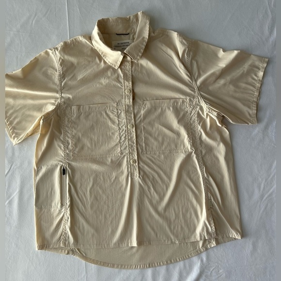 Rei Co-Op Tops - Cooperative women  Beige Button Down Shirt size M